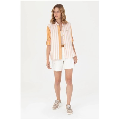 Kadın Beyaz Jean Şort