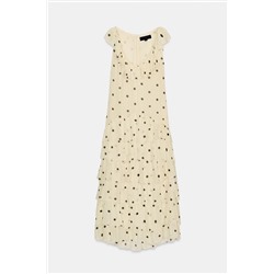 ASYMMETRIC POLKA DOT DRESS