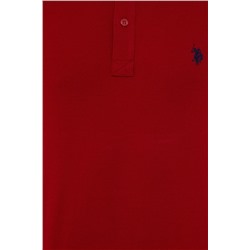 Erkek Bordo Basic Polo Yaka Tişört