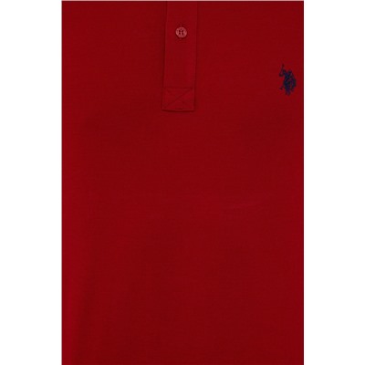 Erkek Bordo Basic Polo Yaka Tişört
