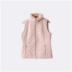 Женский  жилет с плюшевым воротником