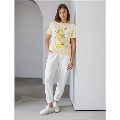 Брюки из тонкого премиального футера с эластаном