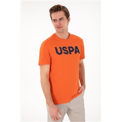 Erkek Regular Fit Bisiklet Yaka Nar Çiçeği Basic Tişört