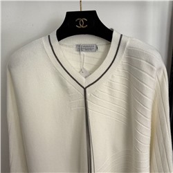 Женский вязаный костюм в полоску с кисточками  Brunell*o Cucinell*i