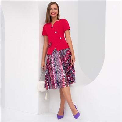 Костюм с юбкой, Жемчужина дизайна (2 в 1, шарм)