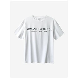 Мужская свободная футболка с печатным принтом на груди  АРМАН*И