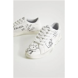 Sneakers mensaje rotulador