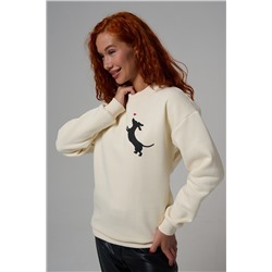 8576 женский свитшот оверсайз