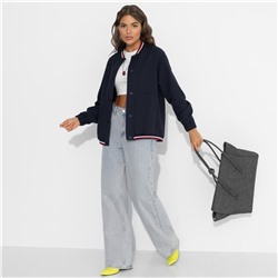 Бомбер в полоску, Любуйся мной (синий)