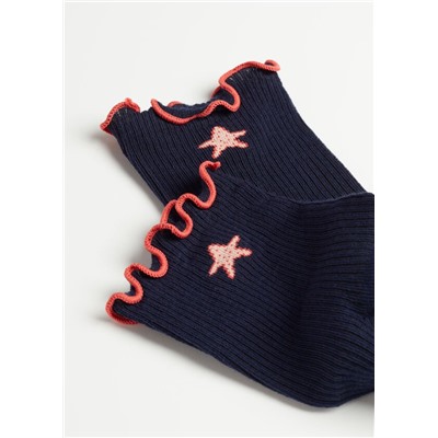 Kurze Socken mit maritimem Motiv