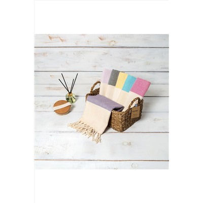 Kyver Peşkir Balıksırtı %100 Pamuk, El, Baş, Banyo, Misafir, Havuz, Plaj, Hamam, Spa Havlusu 45x90 Cm