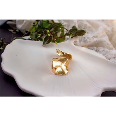 Серьги с эффектом мятого металла Круг  + Подарок