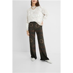 Jersey peluche floral