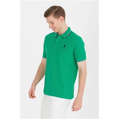 Erkek Yeşil Basic Polo Yaka Tişört