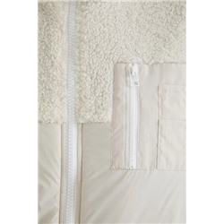 Chaqueta acolchada borreguito capucha