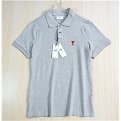 Хлопковая базовая рубашка-поло, модель унисекс АМ*И