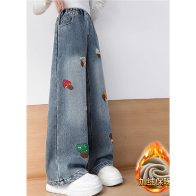 Утепленные джинсы для девочек