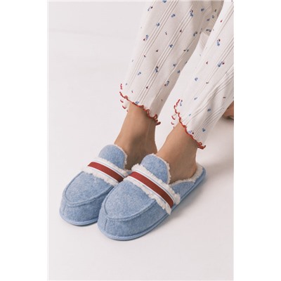 Zapatillas casa Mickey azul estampado
