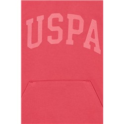 Kız Çocuk Pembe Basic Kapüşonlu Sweatshirt