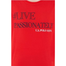 Kadın Kırmızı Bisiklet Yaka Tişört