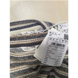 Женская полосатая базовая футболка с длинным рукавом