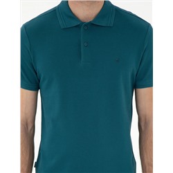 Zümrüt Slim Fit %100 Pamuk Polo Yaka Basic Tişört