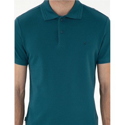 Zümrüt Slim Fit %100 Pamuk Polo Yaka Basic Tişört