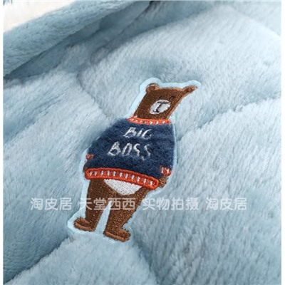 Утепленная флисовая пижама