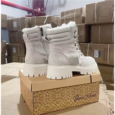 Зимние теплые ботинки МАРТИ*Н из толстой шерсти