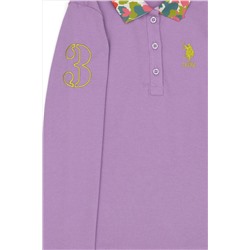 Kız Çocuk Lila Basic Sweatshirt
