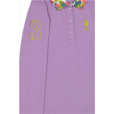 Kız Çocuk Lila Basic Sweatshirt
