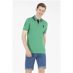 Erkek Yeşil Basic Polo Yaka Tişört