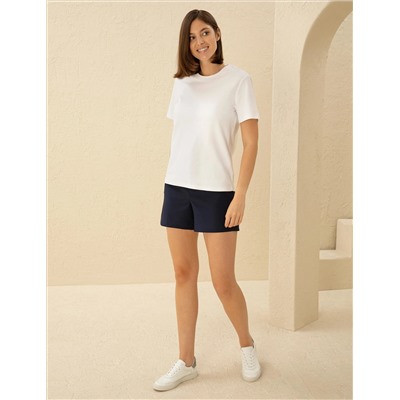 Lacivert Regular Fit Bermuda Şort