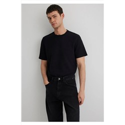 Mavi Dokulu Siyah Basic Tişört Regular Fit / Normal Kesim 0610277-900