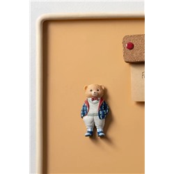 Boris Bear Magnet - Lacivert/Açık Bej - 4x8 cm