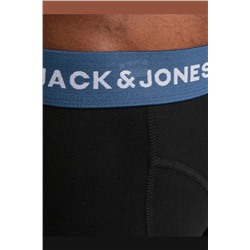 Jack & Jones Erkek Logolu Beli Lastikli 5'li Boxer Paketi - Solid