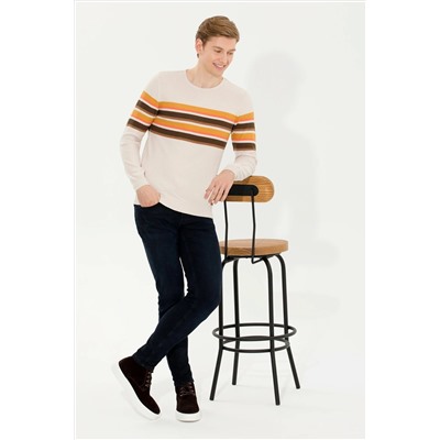 Erkek Krem Melanj Kazak