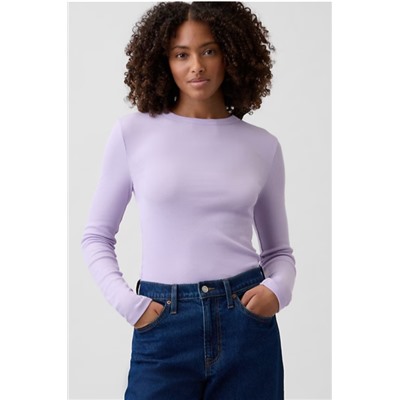 Essential Ribbed Crewneck T-Shirt