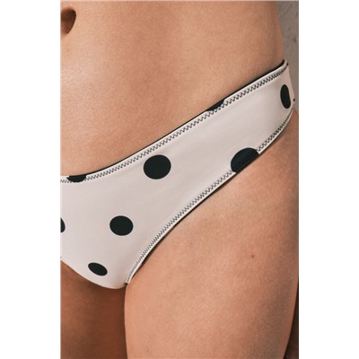 Braga bikini brasileña estampado lunares reversible