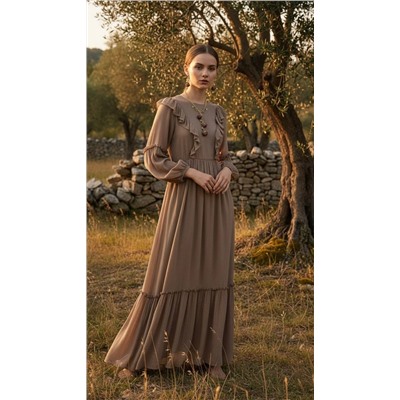 Серьги «Роза» с розовым кварцем 6 см с замком