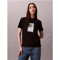 Floral Photo Graphic Classic T-Shirt