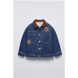 Детская джинсовая утепленная куртка на осень 1:1  ЗАР*А  Материал: хлопок, подкладка из полиэстера Экспорт