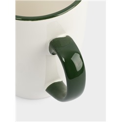 Кружка, 330 мл, керамика D, зеленая, Елка с подарками, Festival