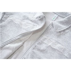 Детская свободная толстовка с кружевной отделкой, экспорт в Россию СЕЛ*А Цена на Lamoda со скидкой 2400₽  Материал: хлопок 80%, полиэстер 20%