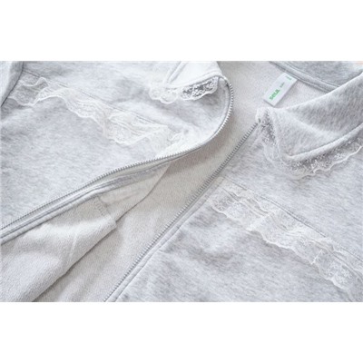 Детская свободная толстовка с кружевной отделкой, экспорт в Россию  СЕЛ*А  Цена на Lamoda со скидкой 2400₽