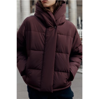 SHORT WATER-REPELLENT WINDPROOF HOODED ANORAK