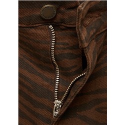 Jeans rectos estampado cebra