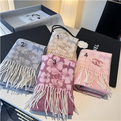 Нежный кашемировый шарф  Chane*l