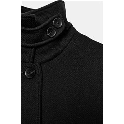 SHORT WOOL COAT WITH HIGH NECK