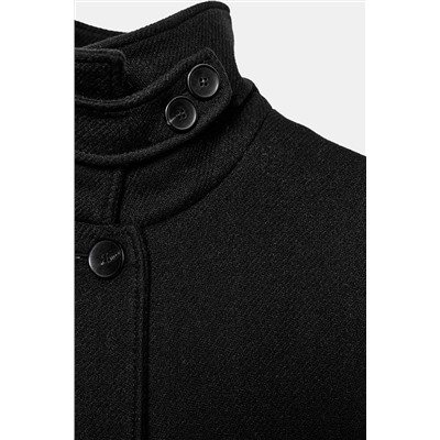 SHORT WOOL COAT WITH HIGH NECK